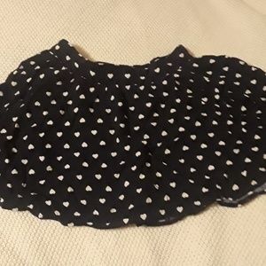 vintage inspired heart skirt/shorts M!
